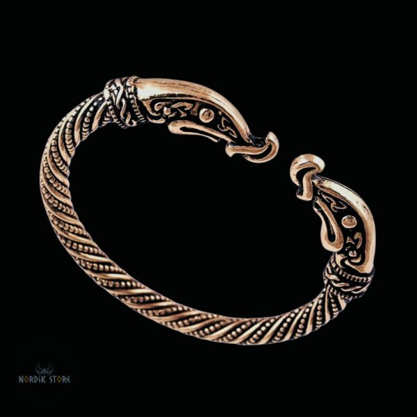 Bracelet viking de Lagertha femme guerrière viking en acier bronze, cadeau homme femme fetes