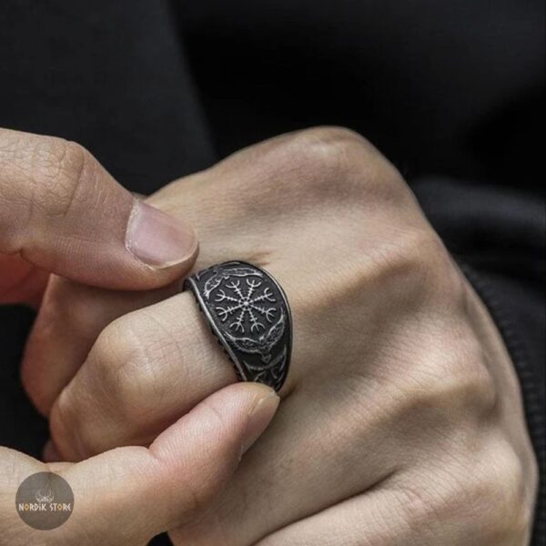 bague viking Ægishjálmr, cadeau homme et ados