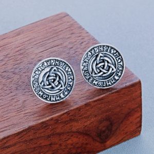 Boucles d’oreilles vikings Triquetra argent
