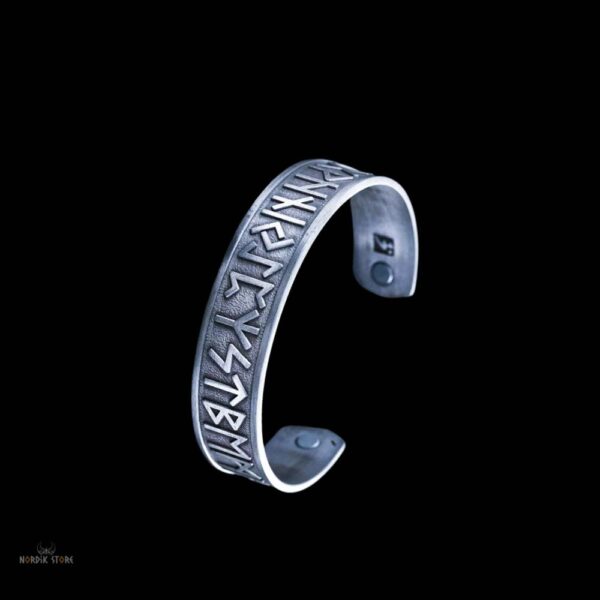 bracelet runes vikings Futhark, cadeau homme et ados