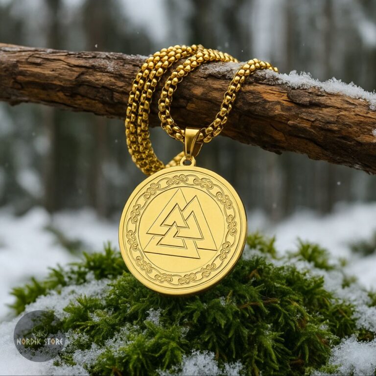amulette Viking Valknut, cadeau homme et femme