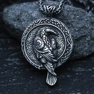 Amulette du corbeau d'Odin Hugin