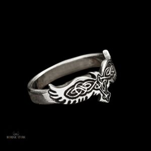 Anneau et bague viking Aigle Celtique, cadeau