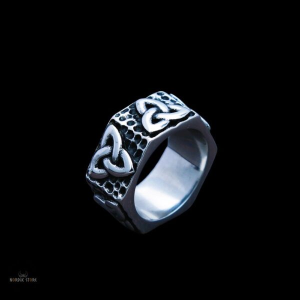 anneau celtique Triquetra, cadeau homme et femme
