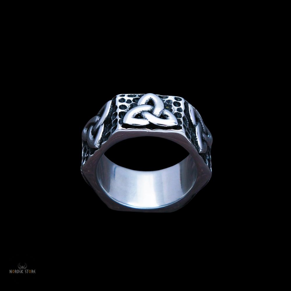 anneau celtique Triquetra, cadeau homme