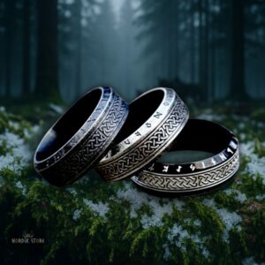 anneaux vikings runes protectrices Triquetra, cadeaux homme
