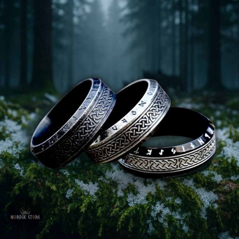anneaux vikings runes protectrices Triquetra, cadeaux homme