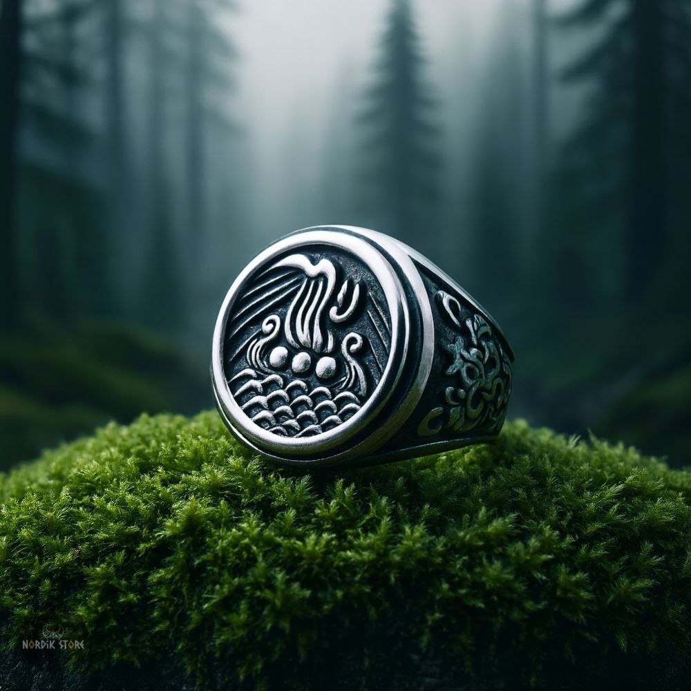 bague Drakkar viking, cadeau homme