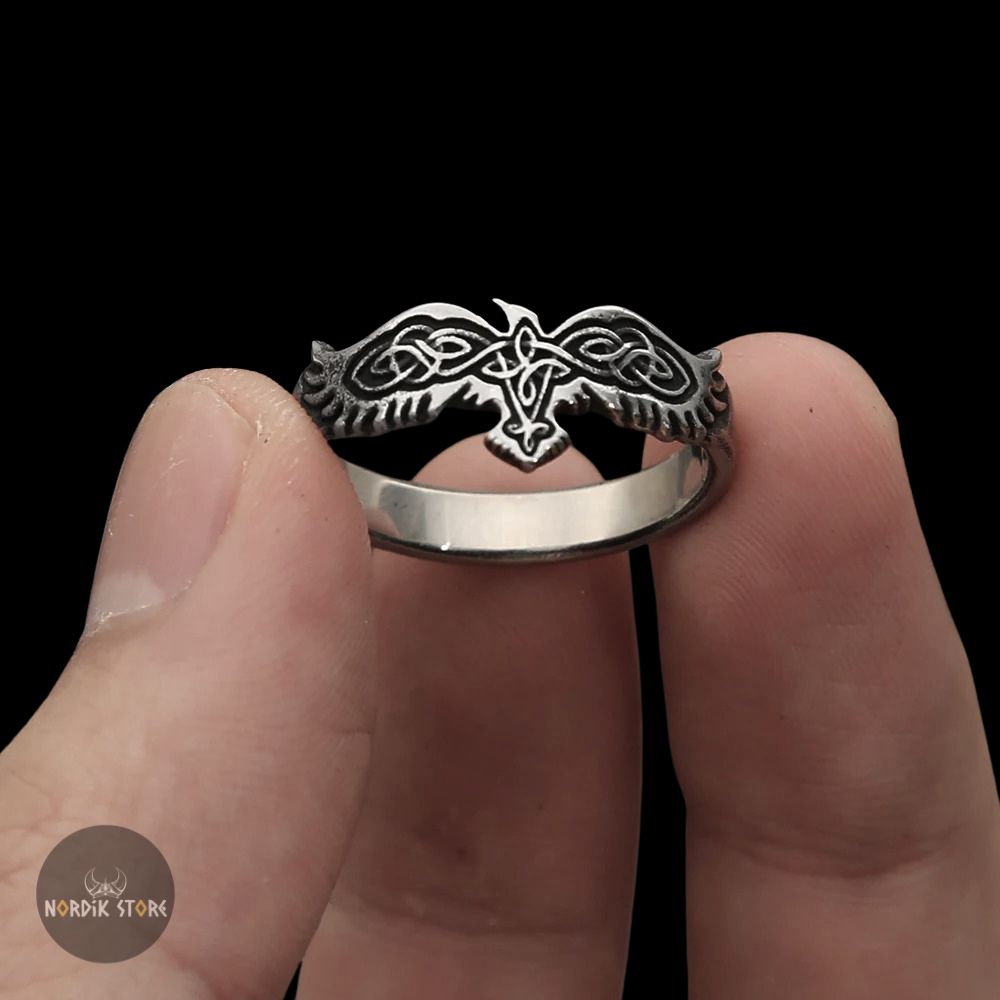 bague viking Aigle Celtique, cadeau homme et femme