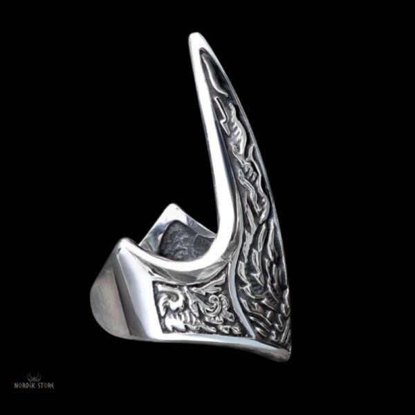 Bague viking griffe du loup Fenrir, cadeaux homme femme