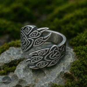bague viking griffes ours polaire, cadeau