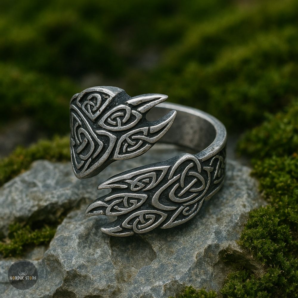 bague viking griffes ours polaire, cadeau
