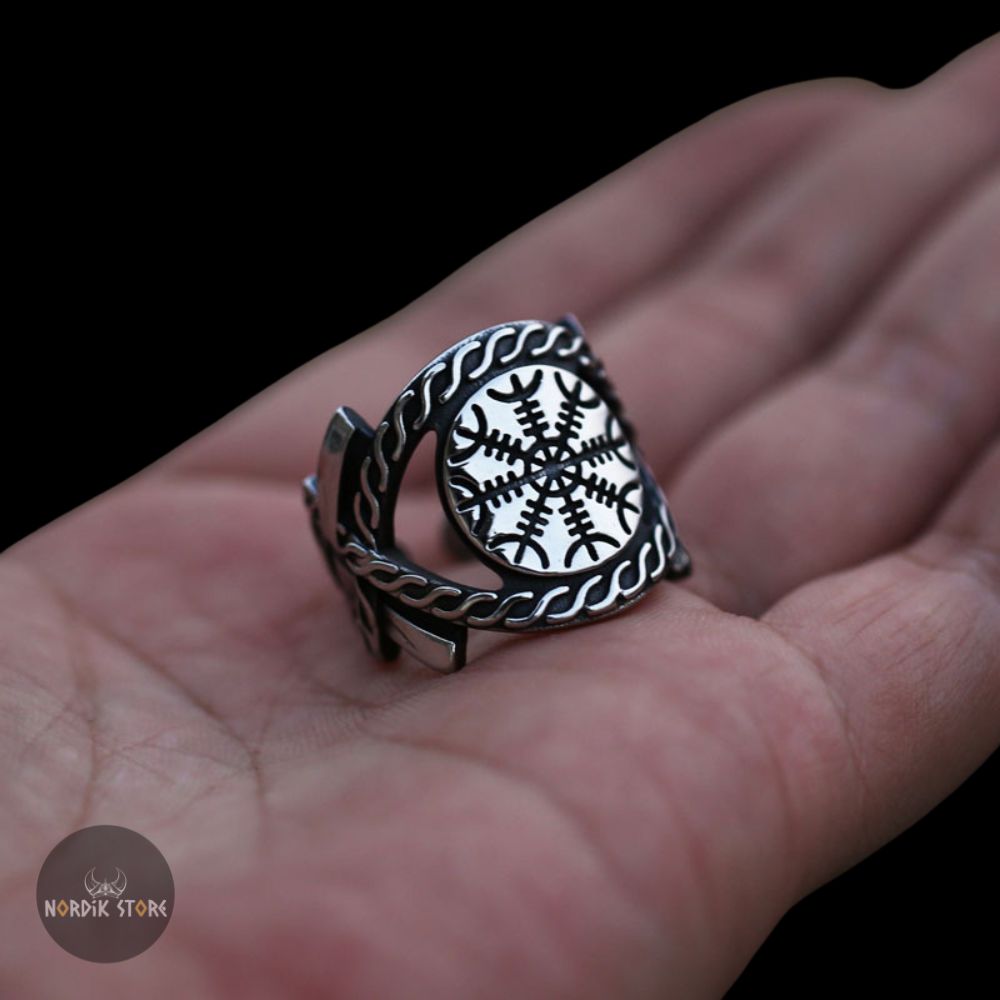 bague viking heaume de la crainte, cadeau homme