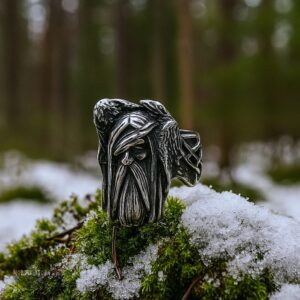 bague viking Odin et les Corbeaux, cadeau