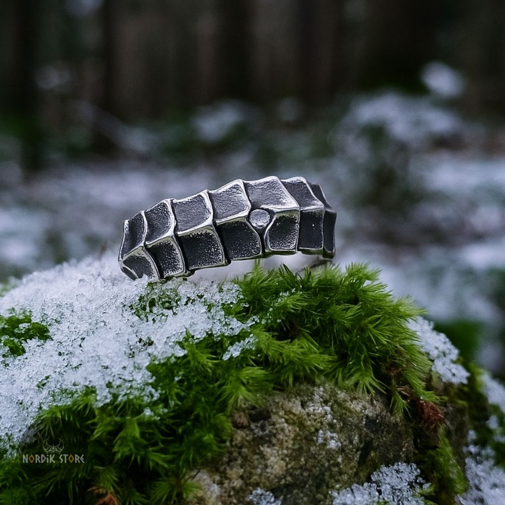 bague Viking peau de dragon, cadeau