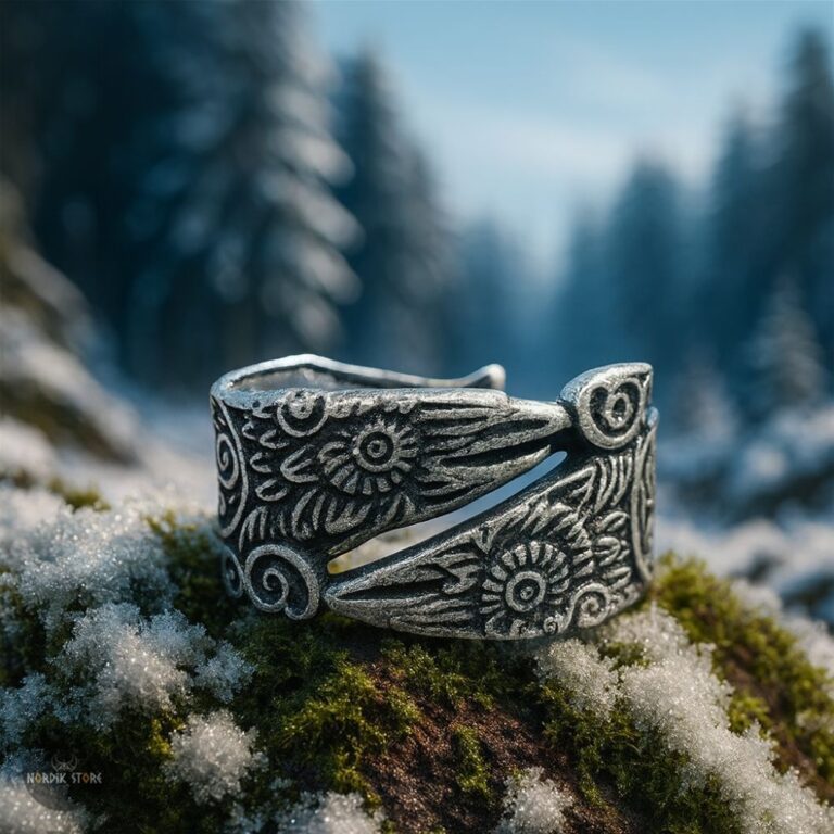 bague Triskel les Corbeaux Odin, cadeau homme et femme