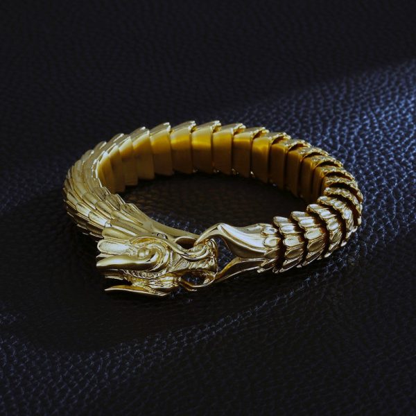 Bracelet viking dragon Nidhogg or