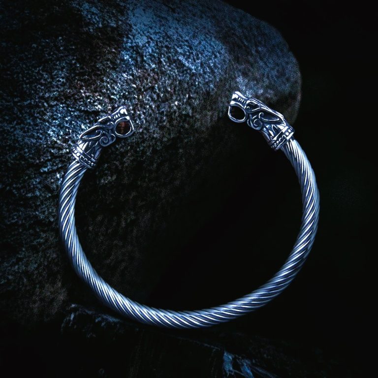 Bracelet jonc viking Fenrir