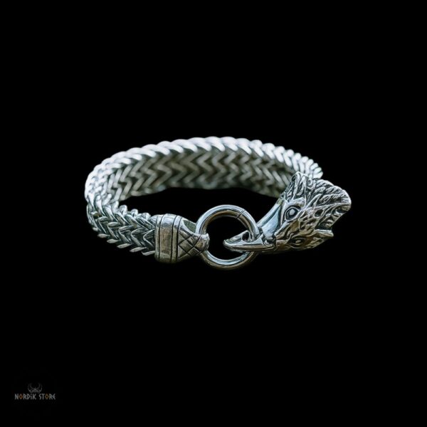 bracelet viking Aigle Hræsvelgr en acier , cadeau homme et ados