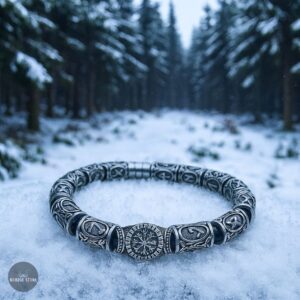 bracelet viking de la boussole Vegvisir, cadeau homme et ados