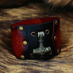 Bracelet viking le marteau Mjolnir de Thor or