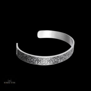 bracelet viking Noeud Triquetra en argent, cadeau homme