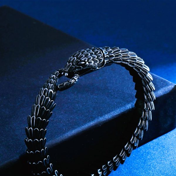 Bracelet viking serpent dragon Jörmungand