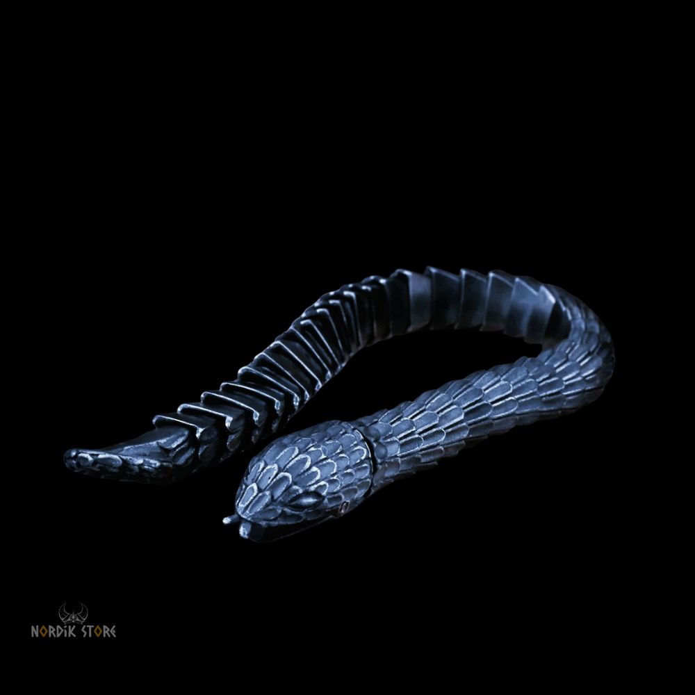 bracelet viking du serpent Jörmungand en acier, cadeau