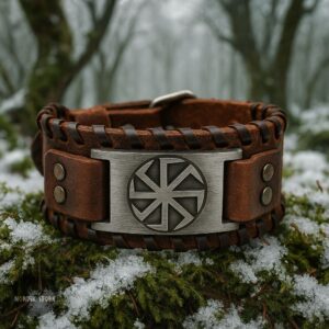 bracelet viking soleil noir, cadeau