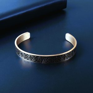 Bracelet viking noeud Triquetra or