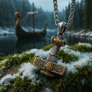 collier Valknut Marteau de Thor, cadeau homme