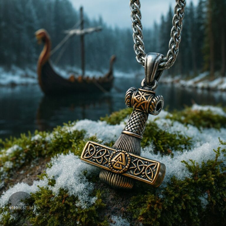 collier Valknut Marteau de Thor, cadeau homme