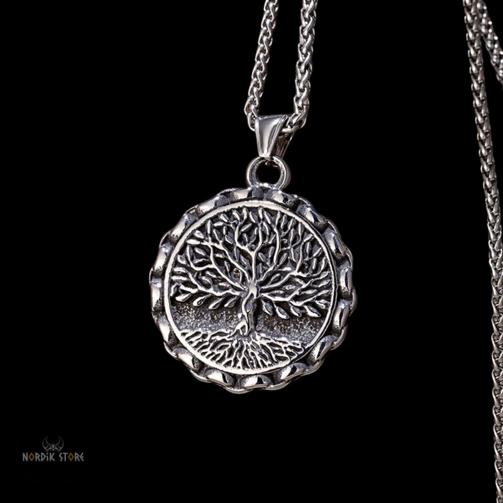 Collier viking Arbre de Vie, cadeau homme et femme