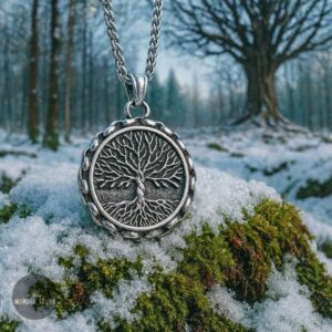 Collier viking Arbre de Vie Yggdrasil, cadeau