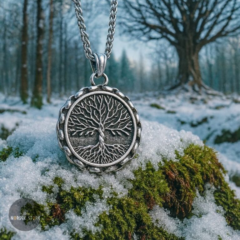 Collier viking Arbre de Vie Yggdrasil, cadeau