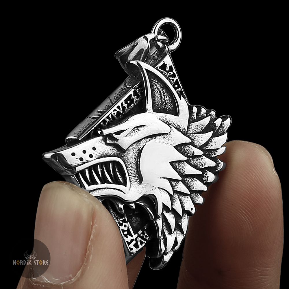 collier viking les crocs de Fenrir, cadeau homme