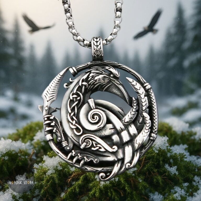 collier Viking Faucon Vedrfölnir, cadeau