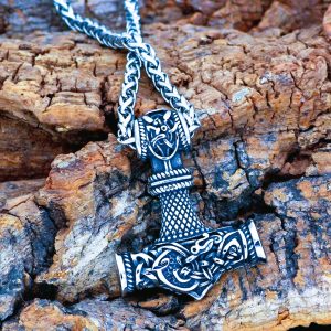 Collier viking magie Thor argent