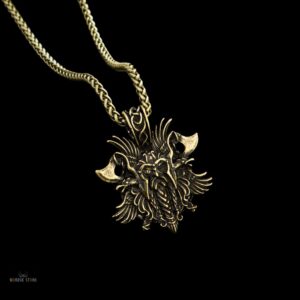 collier viking Odin bronze, cadeau