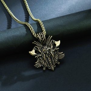 Collier viking Odin or
