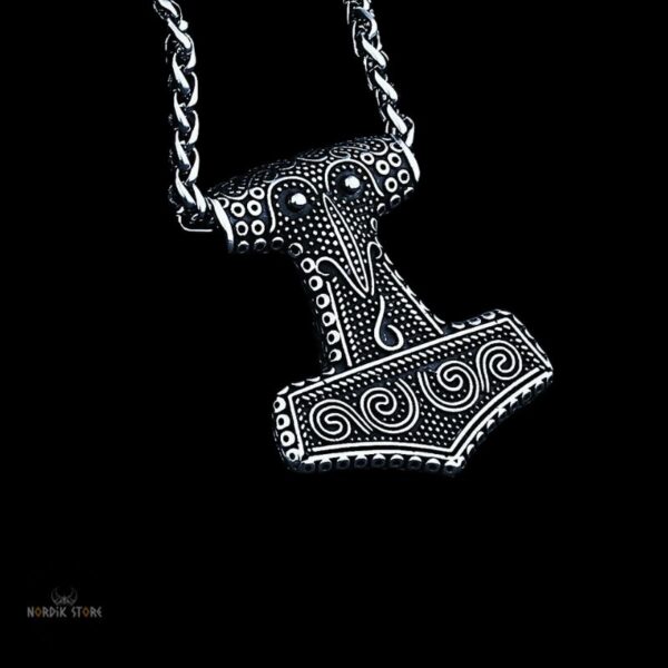 collier viking la puissance de Mjöllnir en acier, cadeau