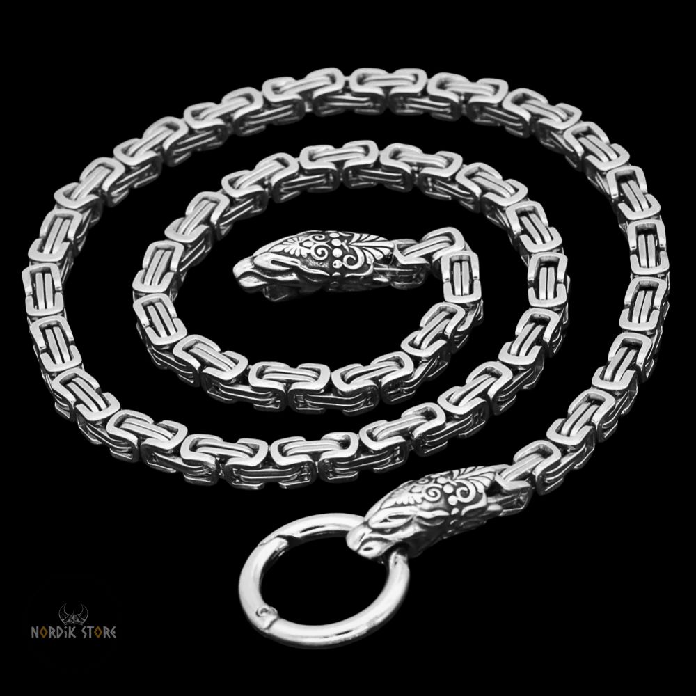 collier viking Thor et les loups d'Odin, cadeau homme