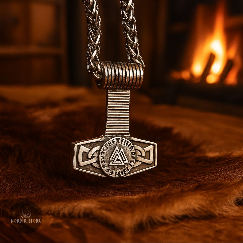 collier viking tonnerre du marteau de Thor, cadeau homme