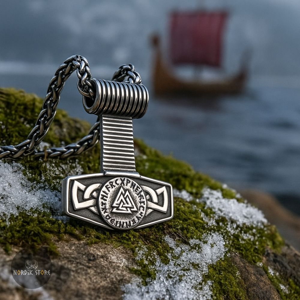 collier viking tonnerre de Thor, cadeau