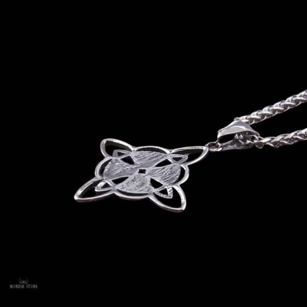 amulette entrelacs celtiques Triquetra en acier, cadeau homme et ados