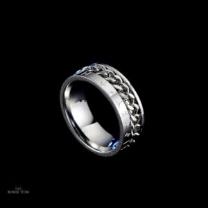 Anneau viking jarl roi Harald argent, cadeau homme ou femme