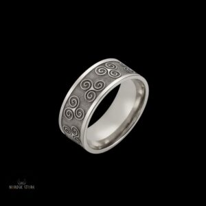 anneau viking Triskel argent, cadeau