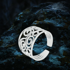 Bague celtique Triskell Velléda argent