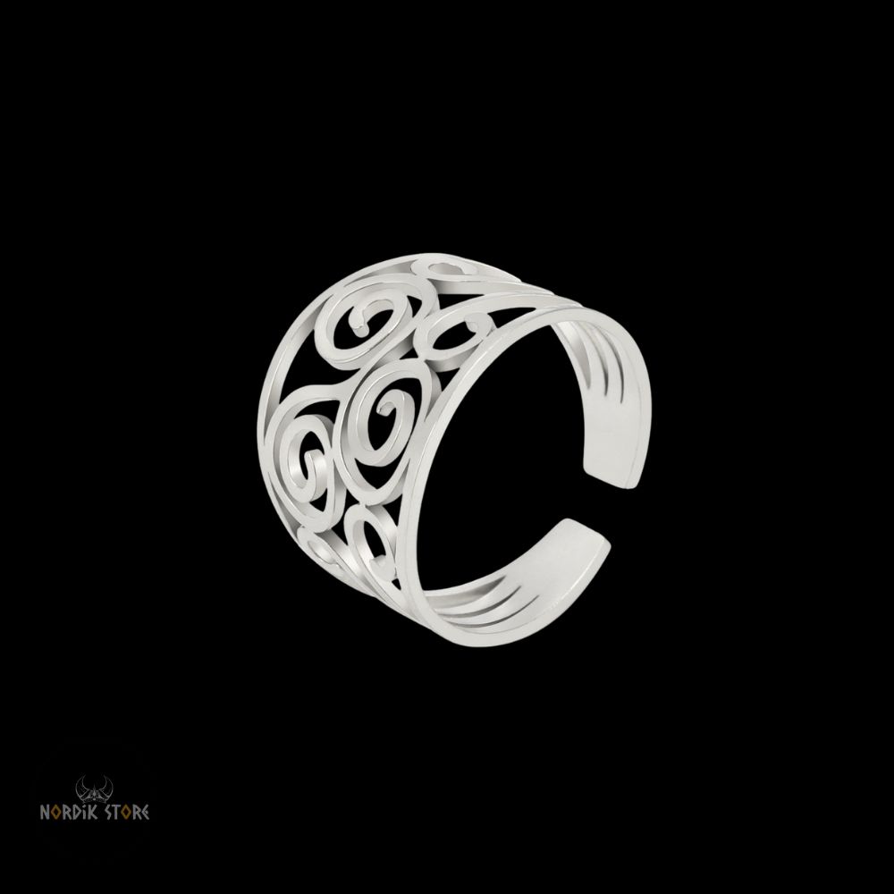 bague celtique Triskelion Velléda en argent, cadeau