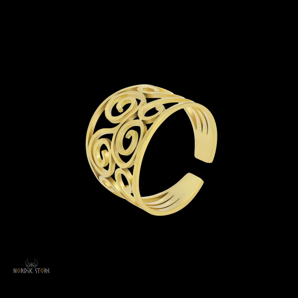 bague celtique Triskelion Velléda or, cadeau